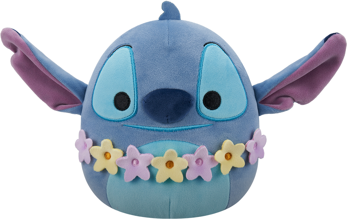 Мягкая игрушка SQUISHMALLOWS серии Disney – СТИЧ В ГАВАЙСКИХ ЛЕЯХ 17 см (SQDI00731) - Фото 1