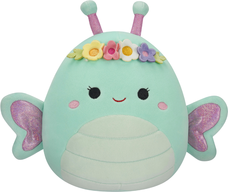 Мягкая игрушка животное SQUISHMALLOWS БАБОЧКА РЕЙНА 13 см (SQER00814) - Фото 1