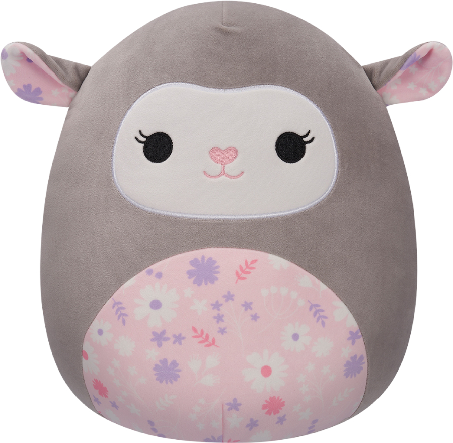 Мягкая игрушка животное SQUISHMALLOWS СЕРЫЙ ЯГНЕНОК 30 см (SQER00912) - Фото 1