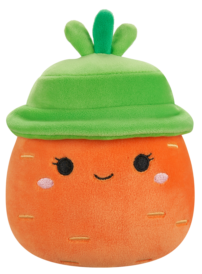 Мягкая игрушка герой SQUISHMALLOWS МОРКОВКА КАРОЛИНА В ШЛЯПЕ 13 см (SQER01182) - Фото 1