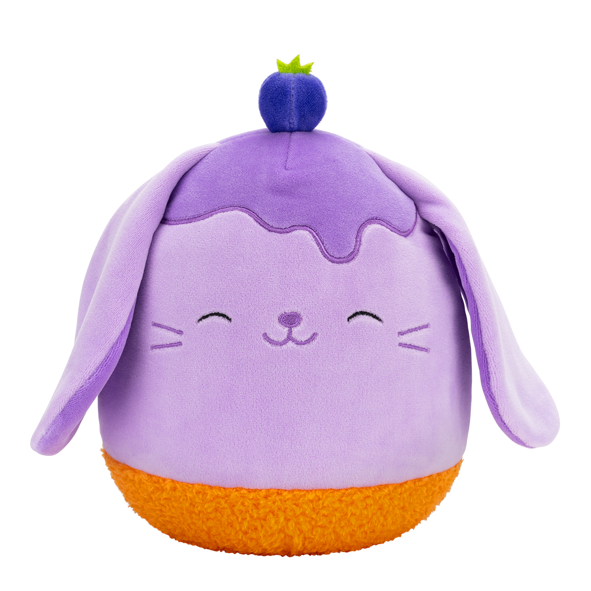 Мягкая игрушка животное SQUISHMALLOWS ЧЕРНИЧНЫЙ КРОЛИК 19 см (SQER01208) - Фото 1