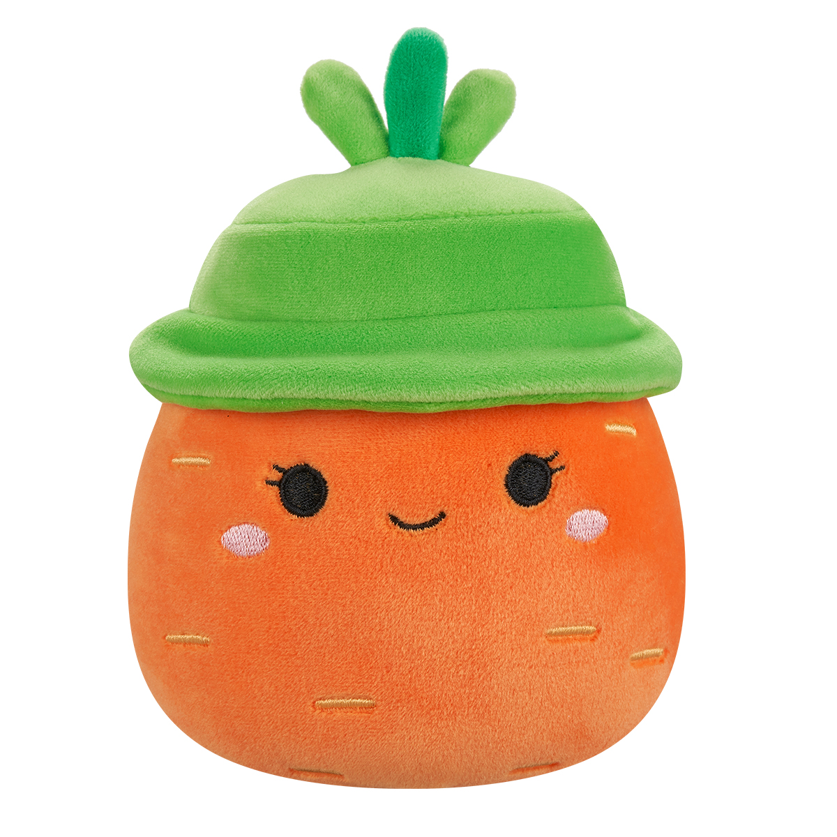 Мягкая игрушка животное SQUISHMALLOWS МОРКОВКА КАРОЛИНА В ШЛЯПЕ 19 см (SQER01214) - Фото 1