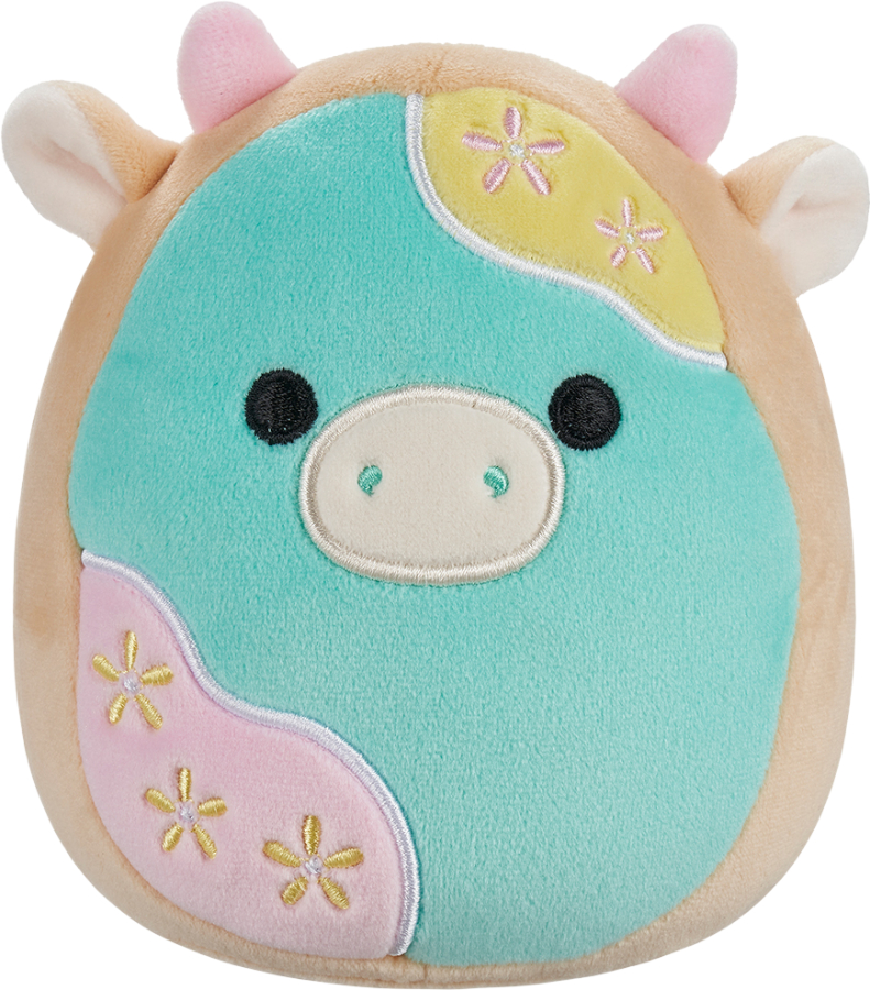 Мягкая игрушка животное SQUISHMALLOWS ПАСТЕЛЬНАЯ КОРОВКА 19 см (SQER01215) - Фото 1