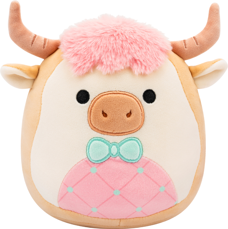 Мягкая игрушка животное SQUISHMALLOWS КОРОВКА САМСОН 19 см (SQER01229) - Фото 1