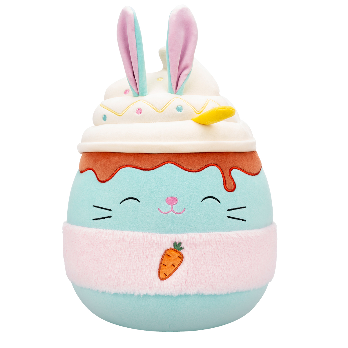 Мягкая игрушка животное SQUISHMALLOWS КРОЛИК БАТТЕНС 30 см (SQER01262) - Фото 1