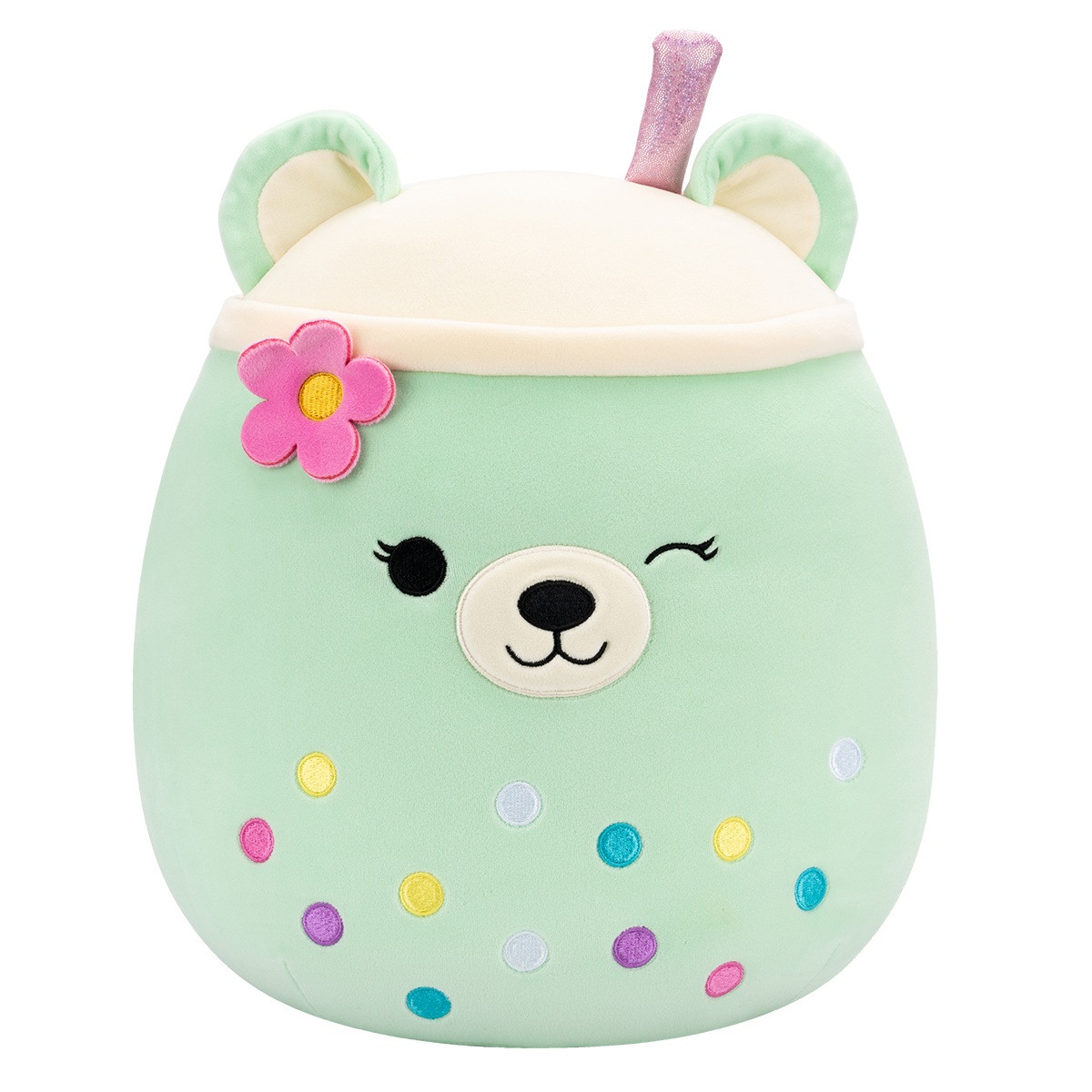 Мягкая игрушка животное SQUISHMALLOWS МЯТНЫЙ МЕДВЕДЬ 30 см (SQER01266) - Фото 1