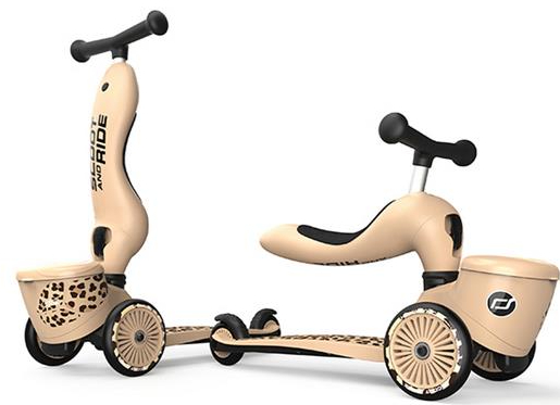Трёхколёсный самокат Scoot&Ride Highwaykick-1 Lifestyle Леопард (SR-210621-LEOPARD) - Фото 1