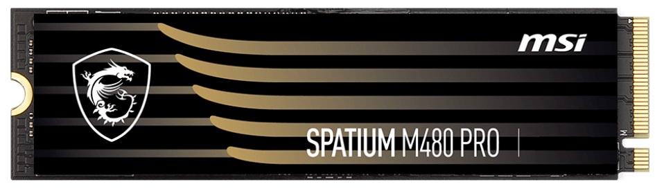 SSD-накопитель внутренний MSI 1TB Spatium M480 Pro M.2 2280 PCIe 4.0 x4 NVMe 3D NAND TLC (S78-440L1G0-P83) - Фото 1
