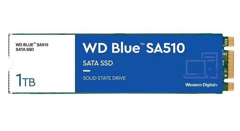 SSD-накопитель внутренний Western Digital WD M.2 1 TB Blue SA510 (WDS100T3B0B) - Фото 1