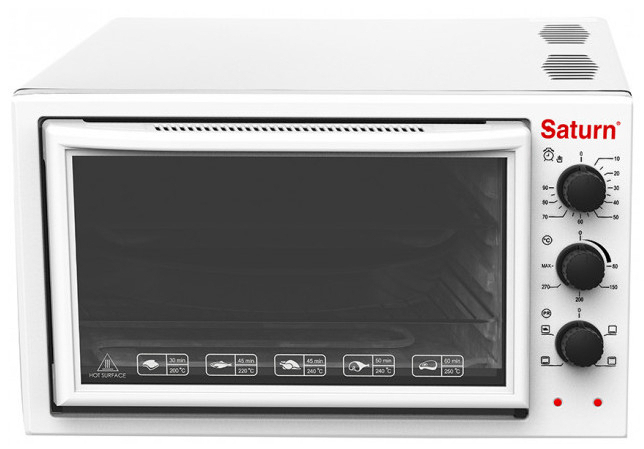Печь электрическая Saturn ST-EC3804 White - Фото 1