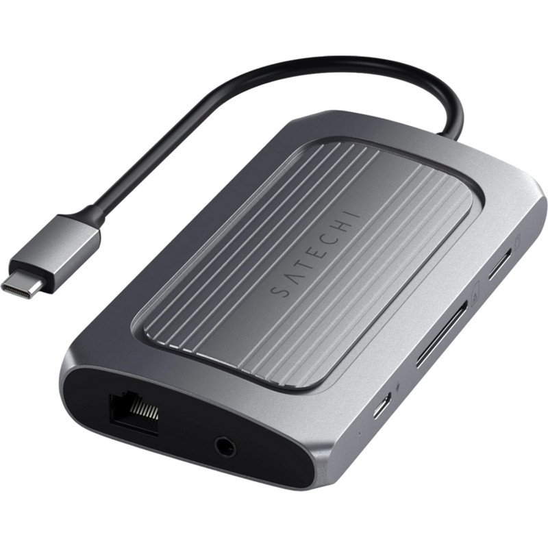 Хаб USB Satechi USB4 Multiport Adapter with 8K HDMI Space Gray (ST-U4MA3M) - Фото 1