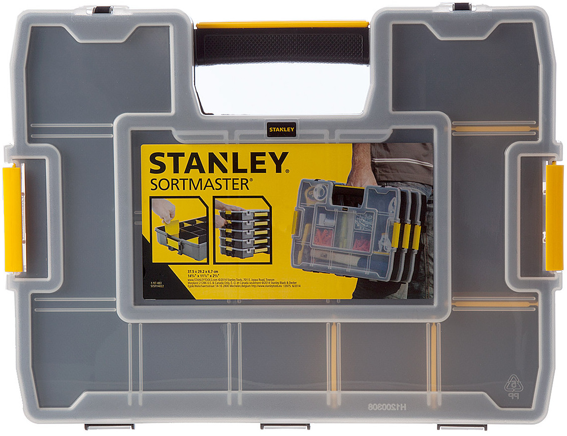 Ящик для инструментов Stanley Sort Master Junior 375x670x292мм (1-97-483) - Фото 1