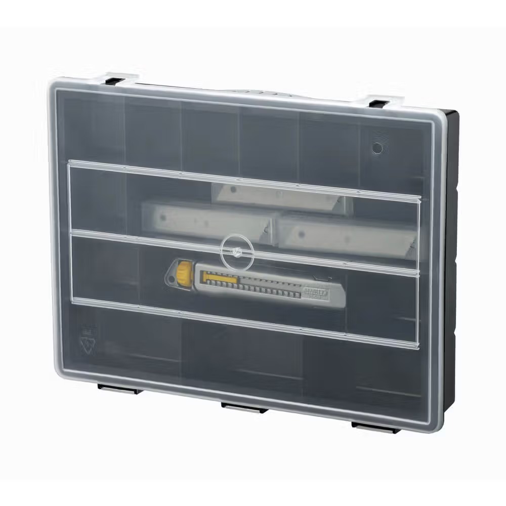 Нож строительный Stanley Interlock + 50 шт. лезвий 165 мм (STHT10018-9) - Фото 1