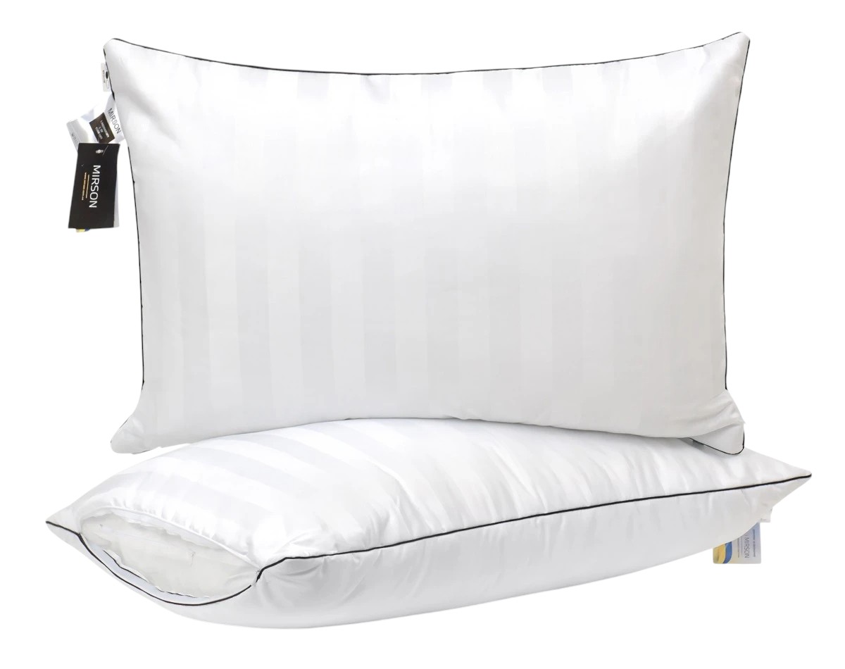 Подушка стандартна MirSon бамбукова Hand Made Royal Pearl 930 низька 50x70 см (2200000557209) - Фото 1