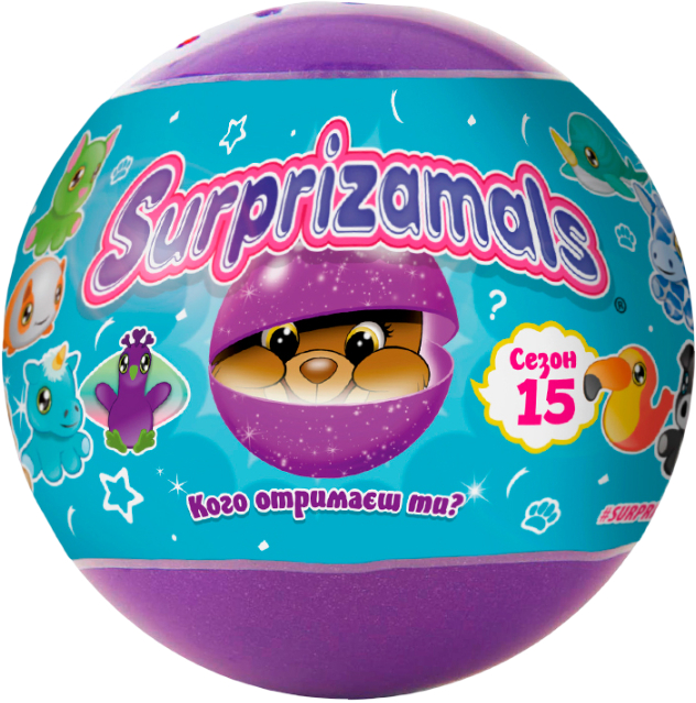 Мягкая игрушка-сюрприз Surprizamals S15 (12 видов, в ассорт.) (SU03889-5024) - Фото 1
