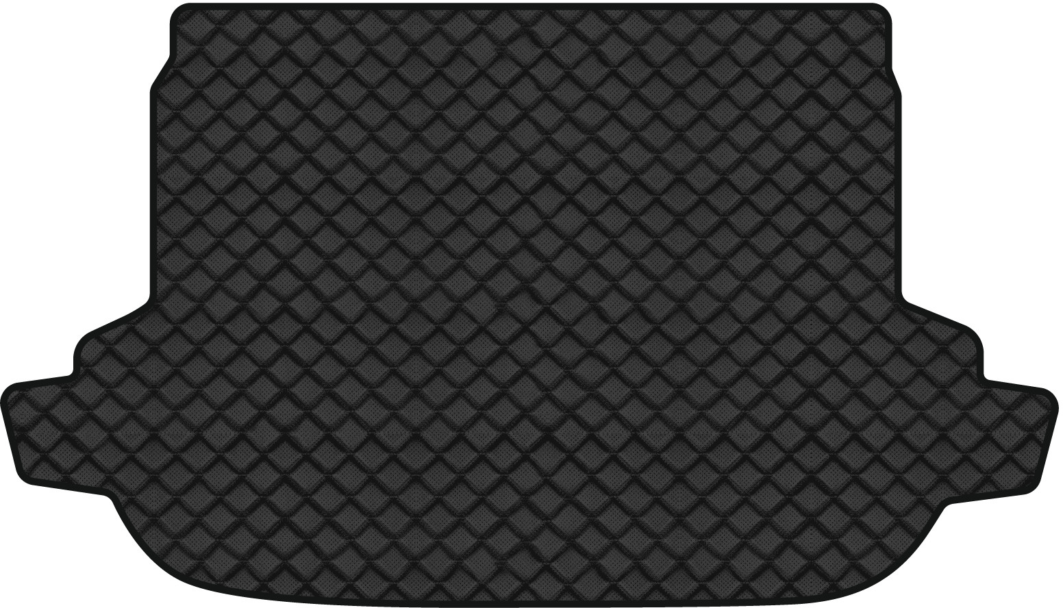 Килимок з екошкіри в багажник авто EVAtech для Forester (SJ) Subaru 2013-2019 4 покоління SUV USA (SU1644B1BBB) - Фото 1