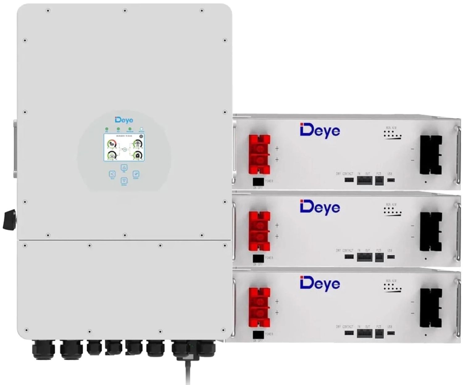 Система хранения энергии Deye SUN-10K-SG04LP3-EU-3DE15.36K-LFP - Фото 1