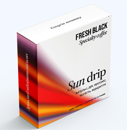 Дріп-кава Fresh Black Sun drip set 5х12г - Фото 1