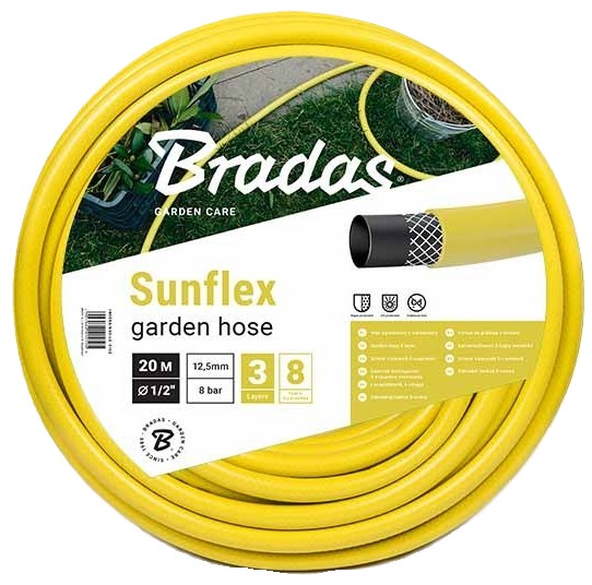 Шланг поливочный BRADAS Sunflex 1/2" 20 м (WMS1/220) - Фото 1