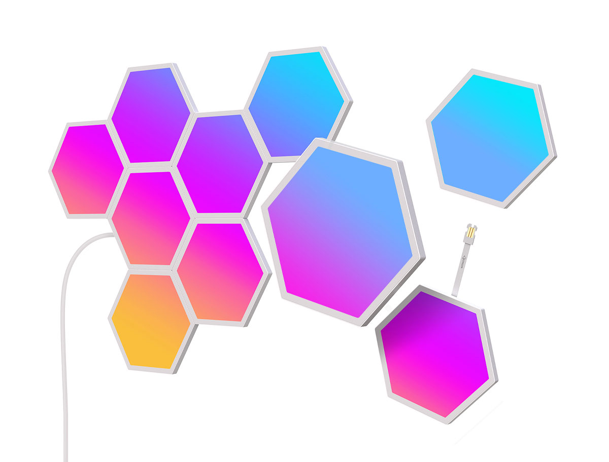 Светодиодный светильник Govee H6061 Glide Hexa Light Panels 10шт RGB (B6061301) - Фото 1