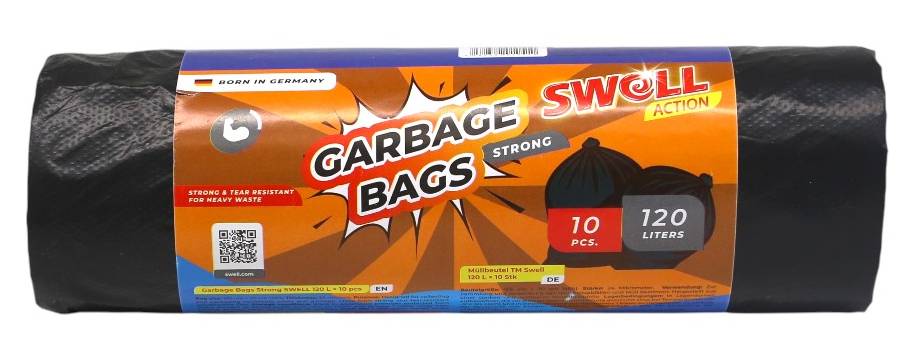 Пакет для сміття Swell 120 л 10 шт. (SWBAG12010)