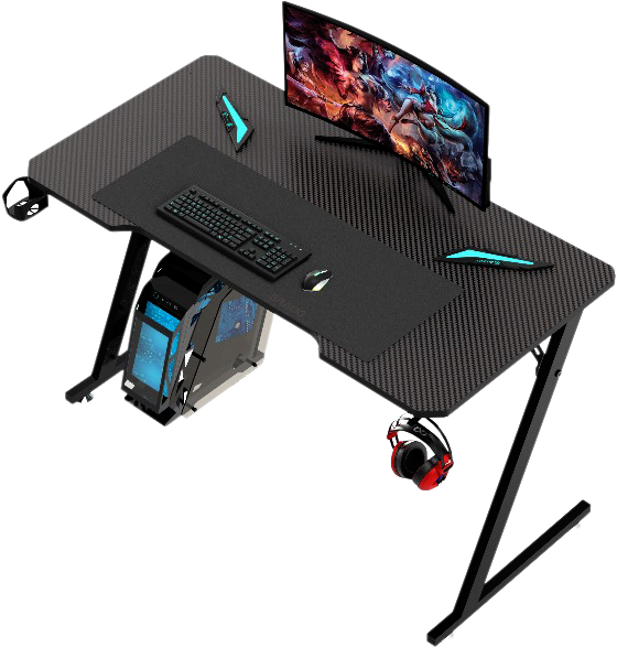 Стол компьютерный GT Racer T-1213 (120x60x73) Black - Фото 1