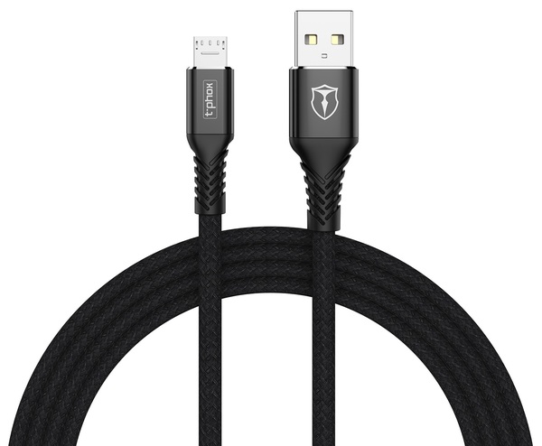 Кабель синхронизации данных T-phox Jagger T-M814 Micro USB - 2m (Black) - Фото 1