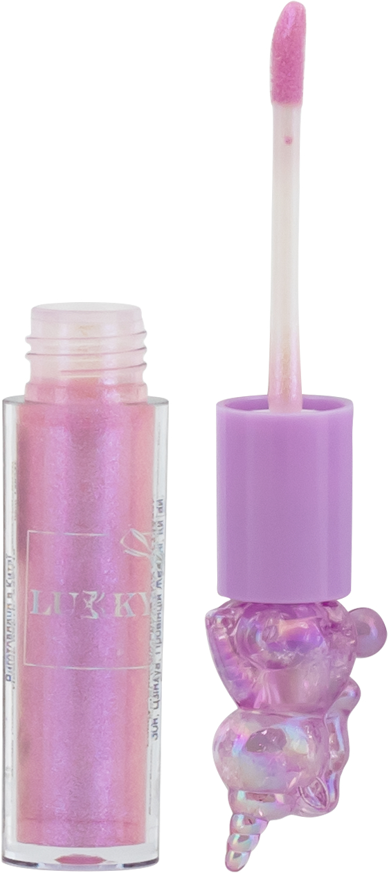 Набор для лица Lukky  Сияющий блеск для губ Sweet Candy с ягодным ароматом нежно-сиреневый (T26337-1) - Фото 1