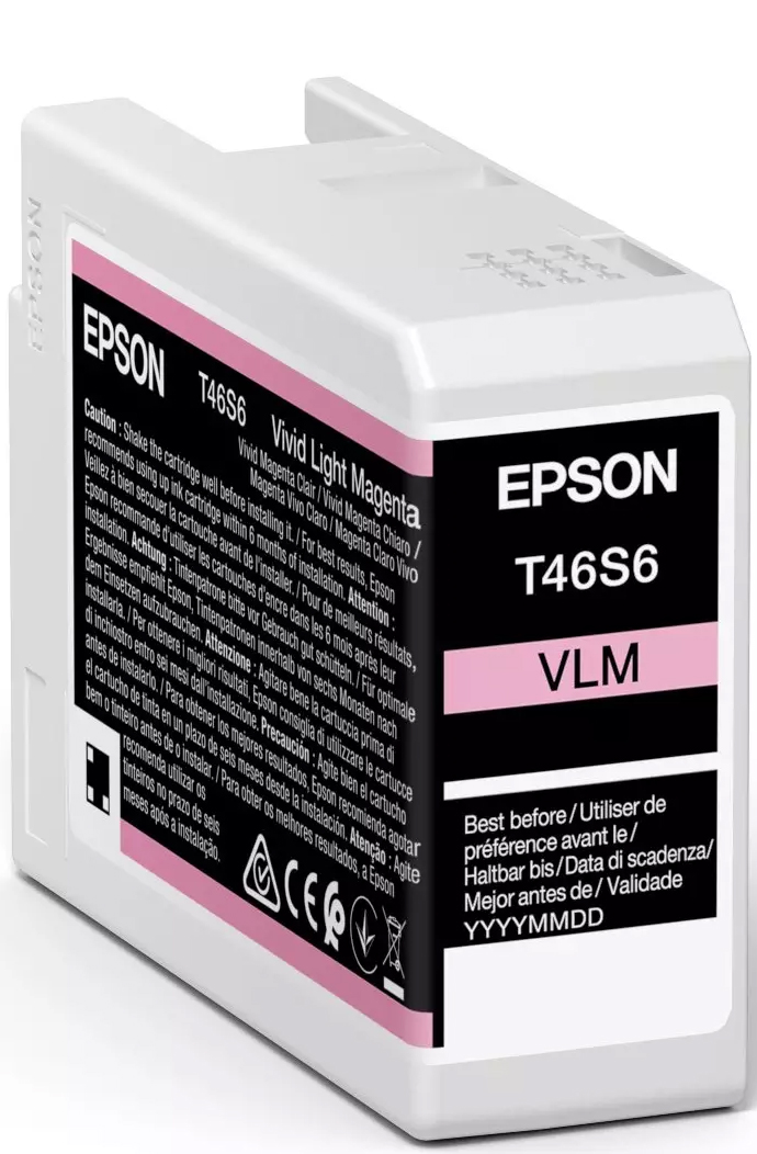 Картридж для струменевих принтерів/БФП Epson для S C-P700 Vivid Light Magenta T46S6 25ml (C13T46S60N) - Фото 1
