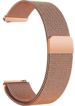 Ремешок для смарт-часов BeCover Milanese Style for Nokia (20mm)/Withings Steel/Steel HR Rose Gold (707708) - Фото 1