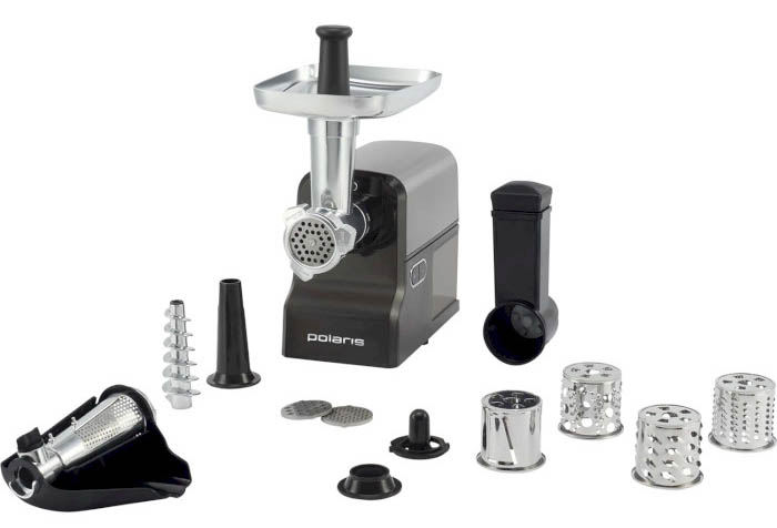 Мясорубка Polaris PMG 2586 Stainless steel/Grey - Фото 1