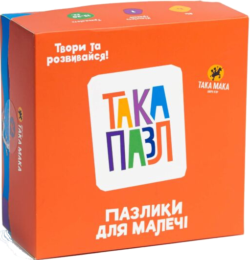 Настольная игра коннектор (до 2 лет) Taka Maka Котик, собачка, курочка 3 в 1 (18 эл)- найди отличия (190001-UA) - Фото 1
