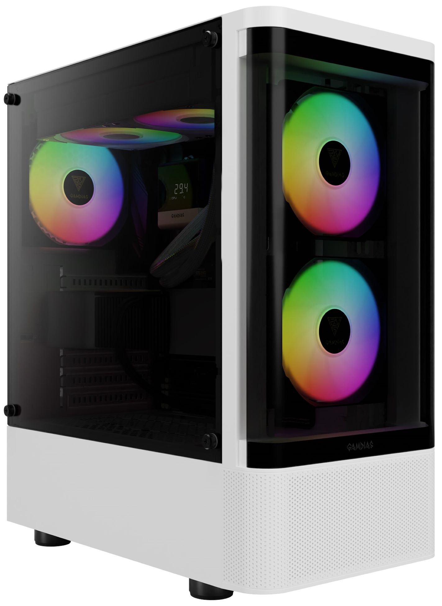 Корпус Gamdias TALOS E3 CG WH Mid-Tower (4711514501209) - Фото 1