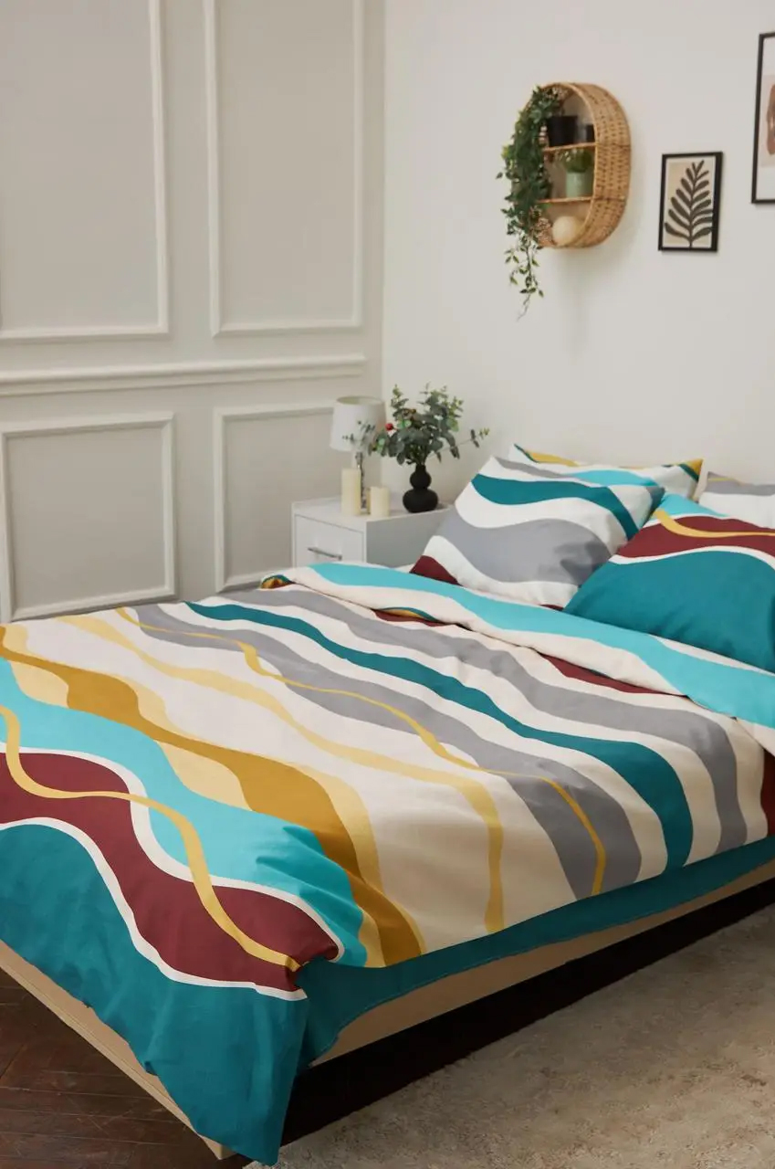 Пододеяльник двуспальный Moon&Star Premium Tangerine 175x210 см (MS-870000527) - Фото 1