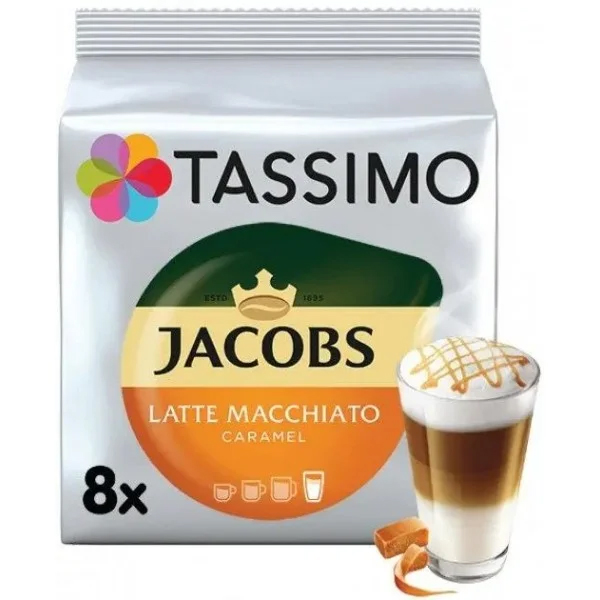 Кофе в капсулах Tassimo Jacobs Latte Macchiato Caramel 8 шт. - Фото 1