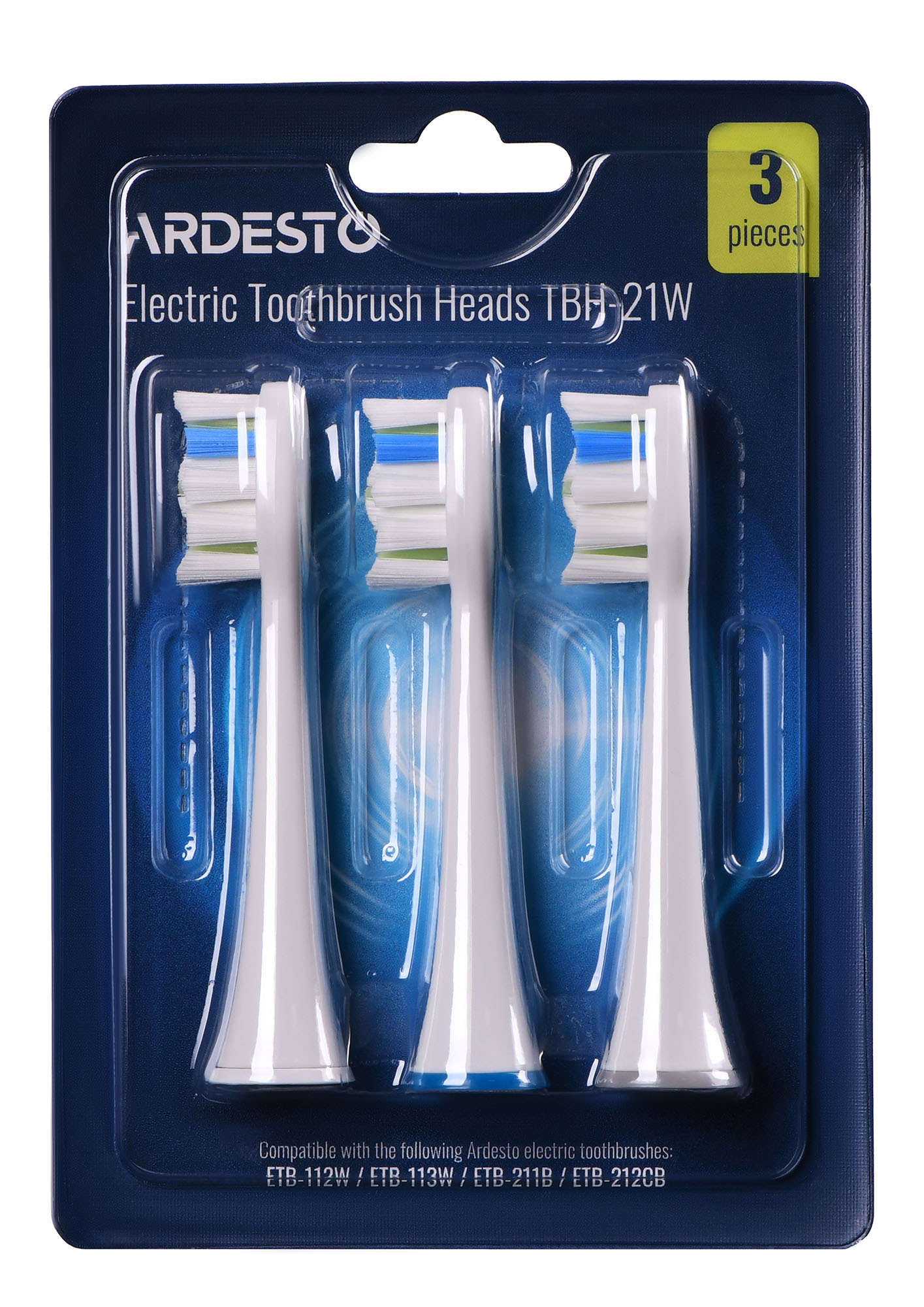Насадка для зубної щітки Ardesto TBH-21W White - Фото 1