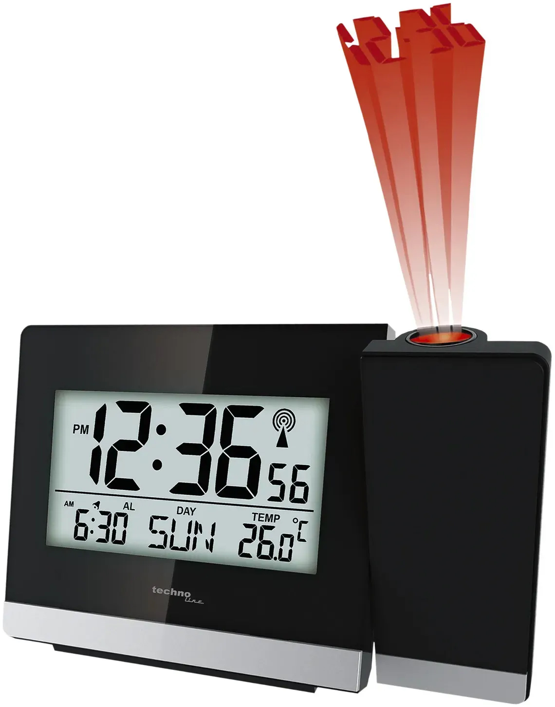 Купити Проекційний годинник Technoline Black (WT536) - Фото 1 Проекційний годинник Technoline Black (WT536) - Фото 1