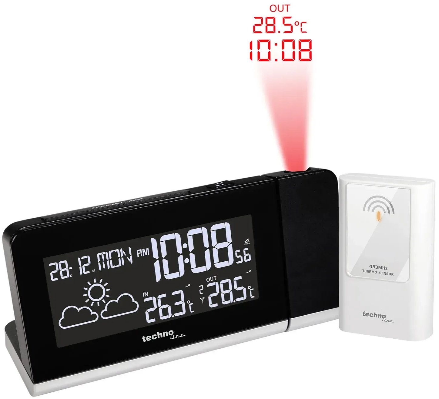 Купити Проекційний годинник Technoline Black (WT539) - Фото 1 Проекційний годинник Technoline Black (WT539) - Фото 1