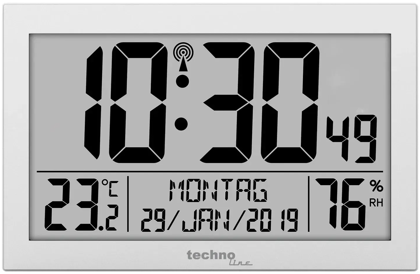 Купити Настінний годинник Technoline WS8016 Silver - Фото 1 Настінний годинник Technoline WS8016 Silver - Фото 1