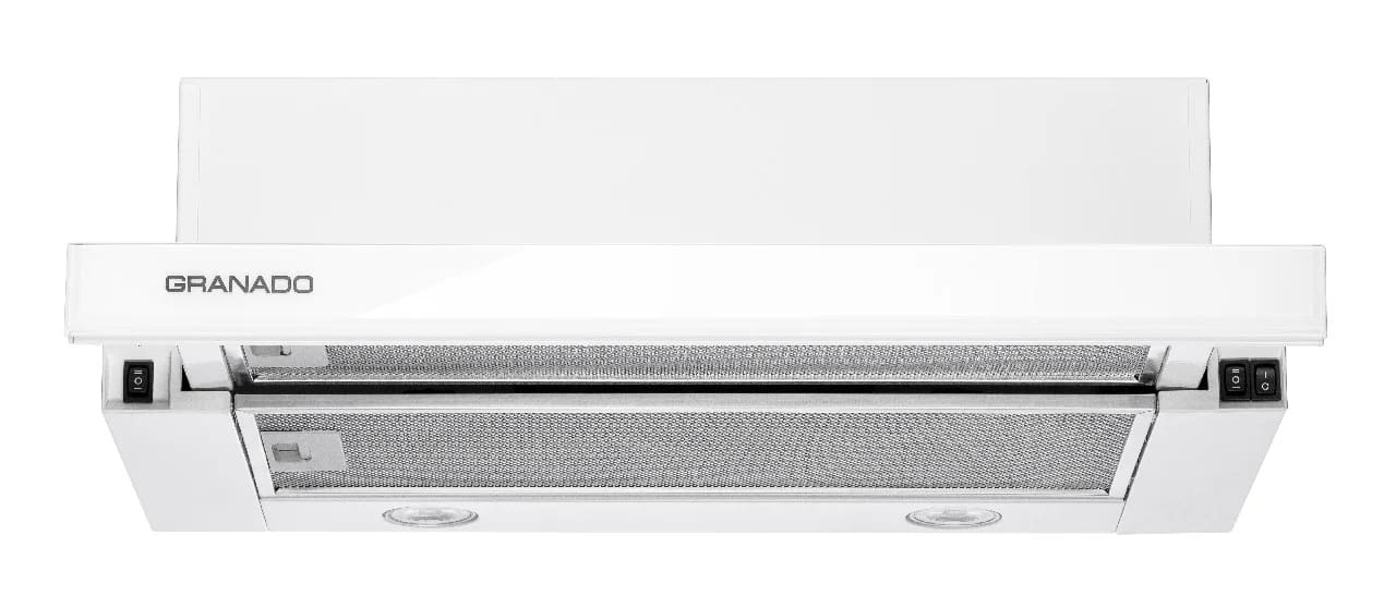 Вытяжка встраиваемая GRANADO Telde 603-700 White Glass - Фото 1