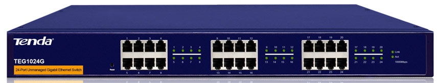Коммутатор локальной сети (Switch) Tenda TEG1024G - Фото 1