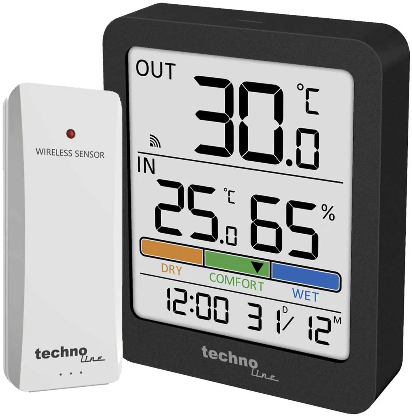 Термогигрометр Technoline WS9488 Anthracite - Фото 1