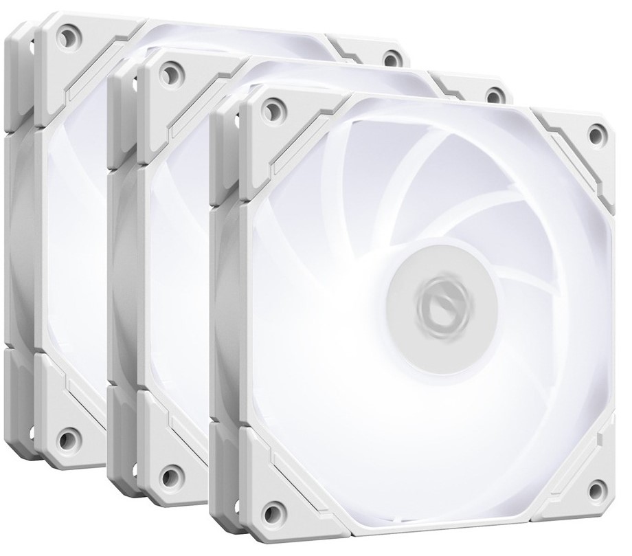 Корпусний вентилятор ID-Cooling TF-12025-Pro SW Trio White - Фото 1