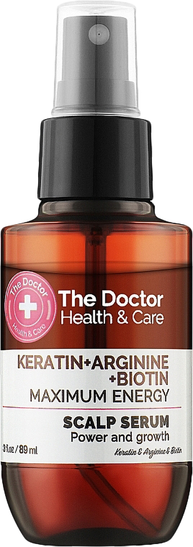 Сироватка для волосся The Doctor Health&Care Кератин+аргінін+біотин максимальна сила 89 мл (8588009351023) - Фото 1