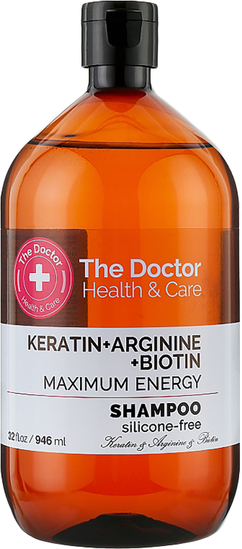 Шампунь жіночий The Doctor Health&Care 946 мл Keratin&Arginine&Biotin (8588006041705) - Фото 1