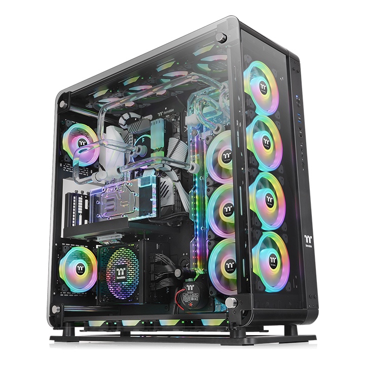 Корпус Thermaltake Core P8 Tempered Glass Edition Black (CA-1Q2-00M1WN-00) без БП - Фото 1