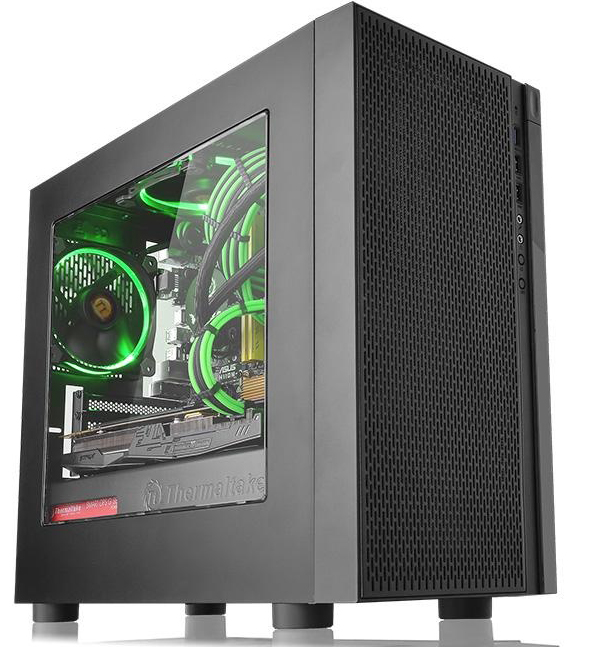 Корпус Thermaltake Versa H18 Black без БП (CA-1J4-00S1WN-00) - Фото 1