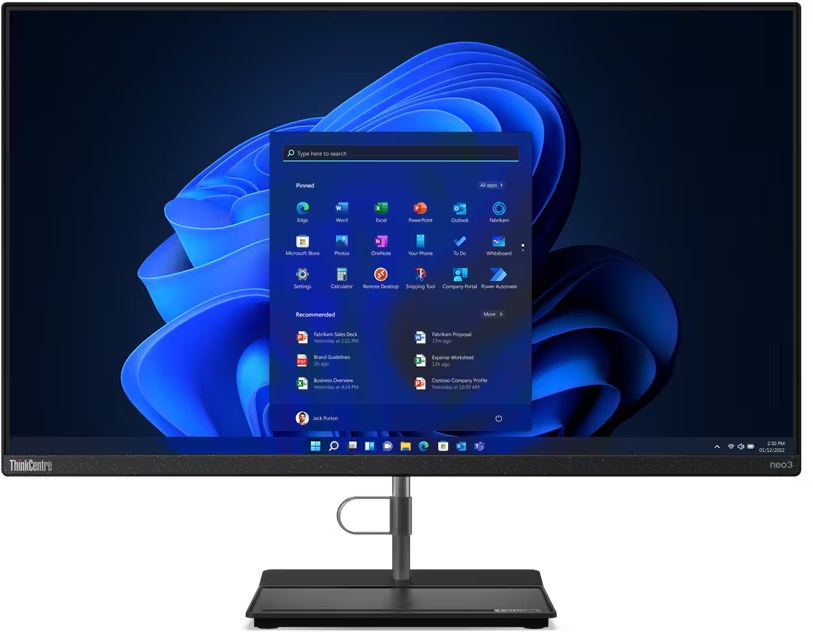 Комп'ютер-моноблок Lenovo ThinkCentre 30a 27 Gen 4 AIO (12JV0030UI) Black - Фото 1