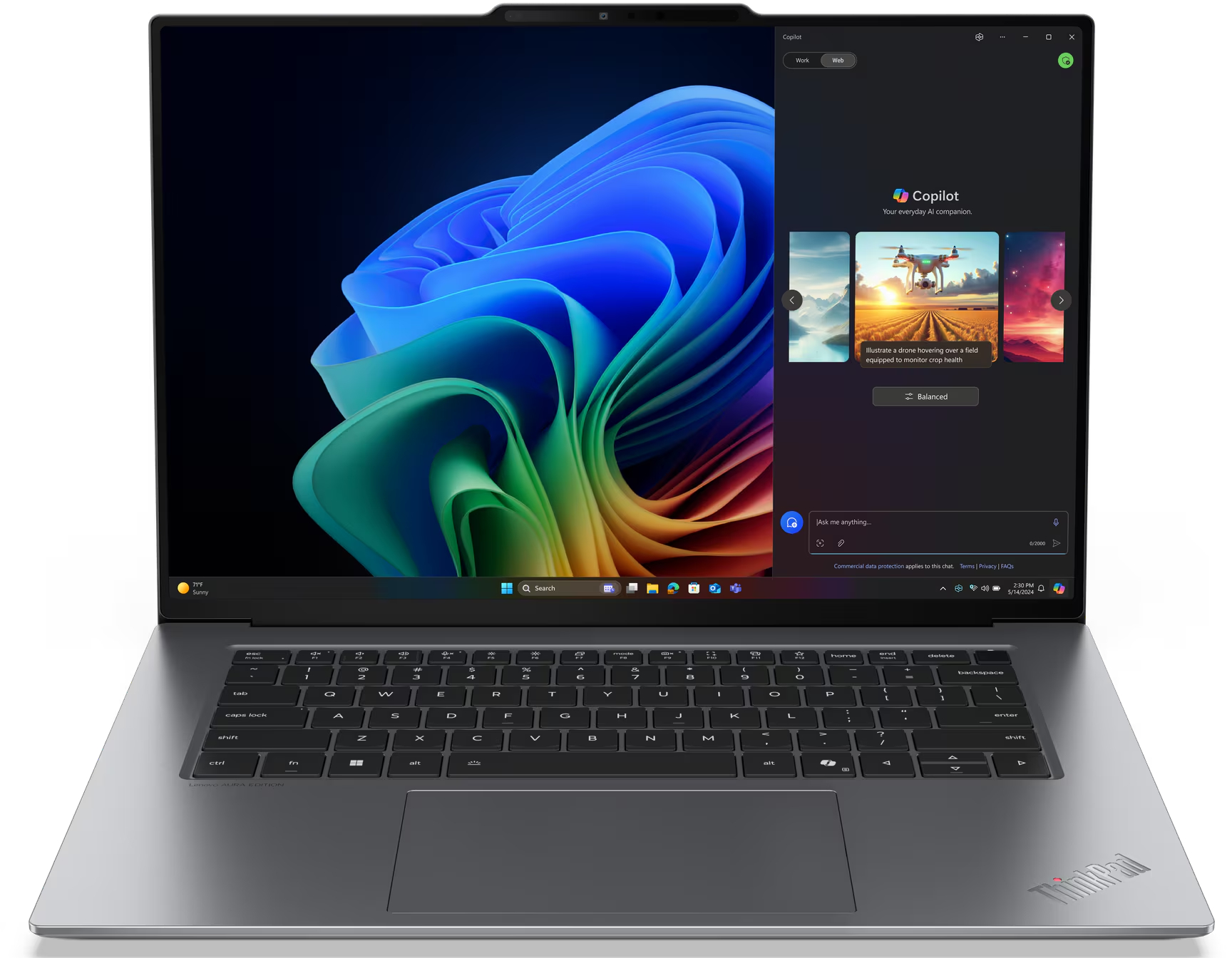 Ноутбук Lenovo ThinkPad X9-15 Gen 1 (21Q6001LRA) Grey - Фото 1