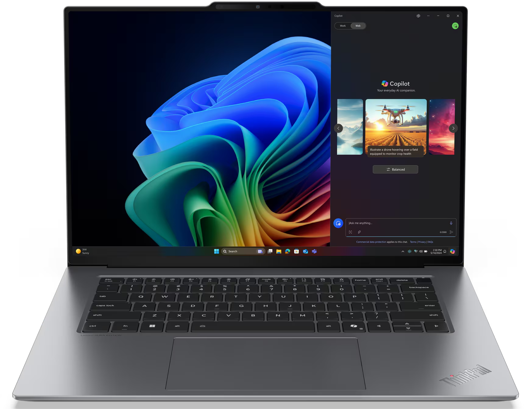 Ноутбук Lenovo ThinkPad X9-15 Gen 1 (21Q6001URA) Grey - Фото 1